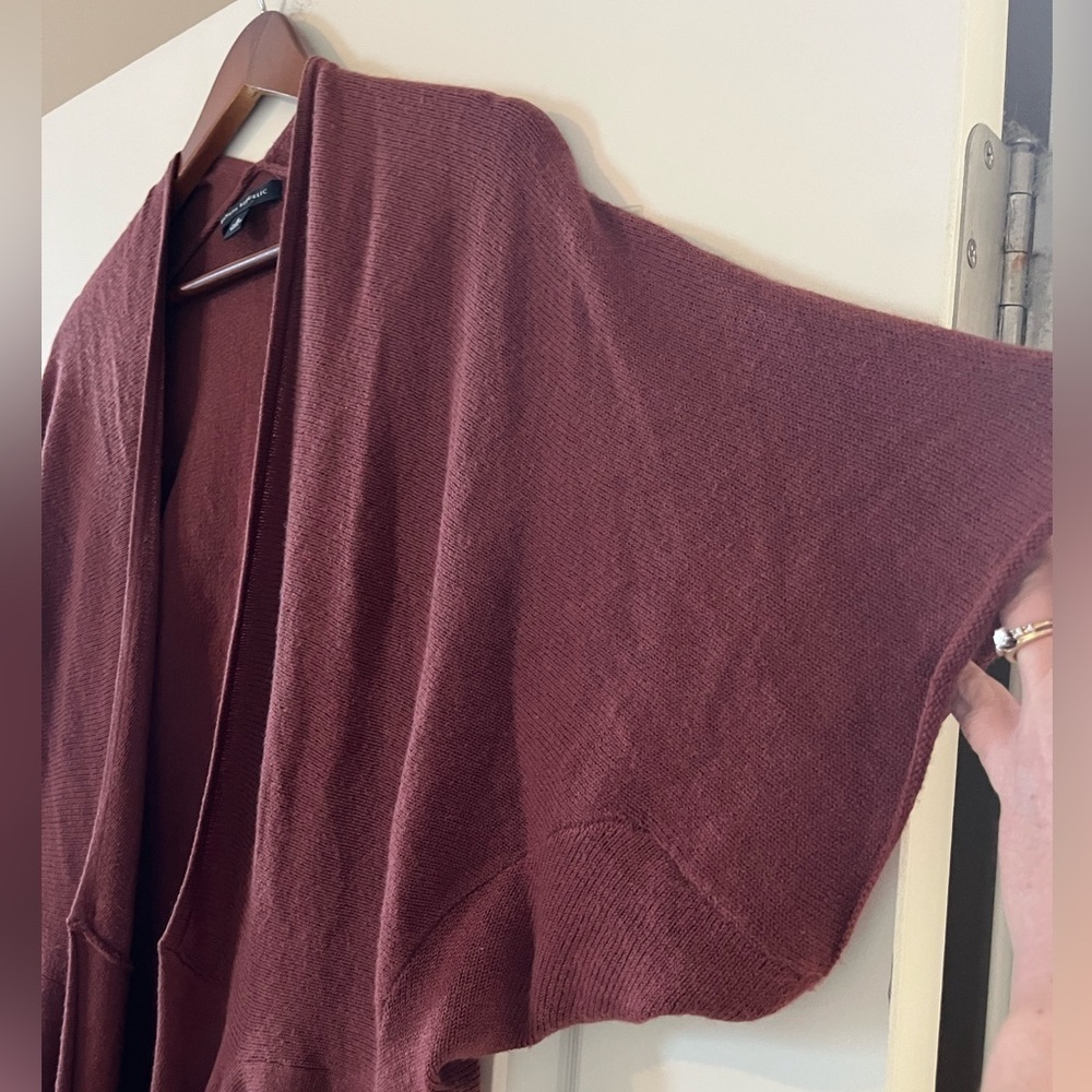 Banana Republic Drop Sleeve Open Tie Front Cardigan Women’s Size Small - Picture 4 of 13